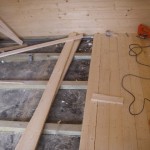 Starting work on the floor.