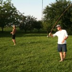 It's important to stand like this when you cast it.
