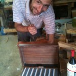 Peter is building a stillwater flybox. Many hours work!