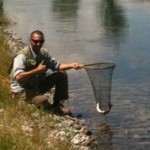 A rainbow trout. Very spooky this year.