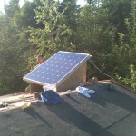A solar power dog kennel