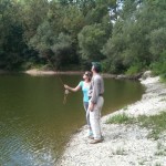 Milan teaching Zsofia