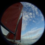 Under sail...