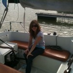 Zsofia - at this point she still thinks I can sail.