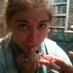 Zsofi says she looks like an idiot in this picture. Only several hours later she breaks the Orgamatron.