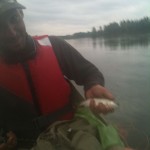 Peter catches his biggest Asp.