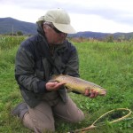 Nice fish on the nymph for Sasha.