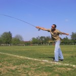 Peter launches.