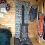 Finally finished a very complicated wall behind the wood stove.