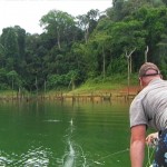Casting to a descending fish...