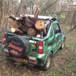 The Jimny working hard.