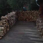 So much wood I've used it to build walls.