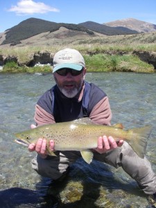 I tried and failed, Dad got him! the fish bolted downstream through a fence, the rod followed and the fish was safely landed!