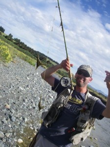 I put the rod down in the water to recieve this little gift!