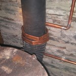 This bit I'm very proud of. It took me two hours to professional curve this pipe with a hammer and a fence post.
