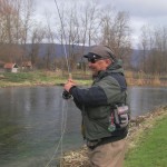 Sasha into a fish, while rod testing!
