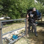 God measuring the gate.