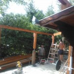Taking shape... (it's bigger outside than in!)