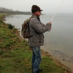Fish on! (same cigar from yesterday, ladies)