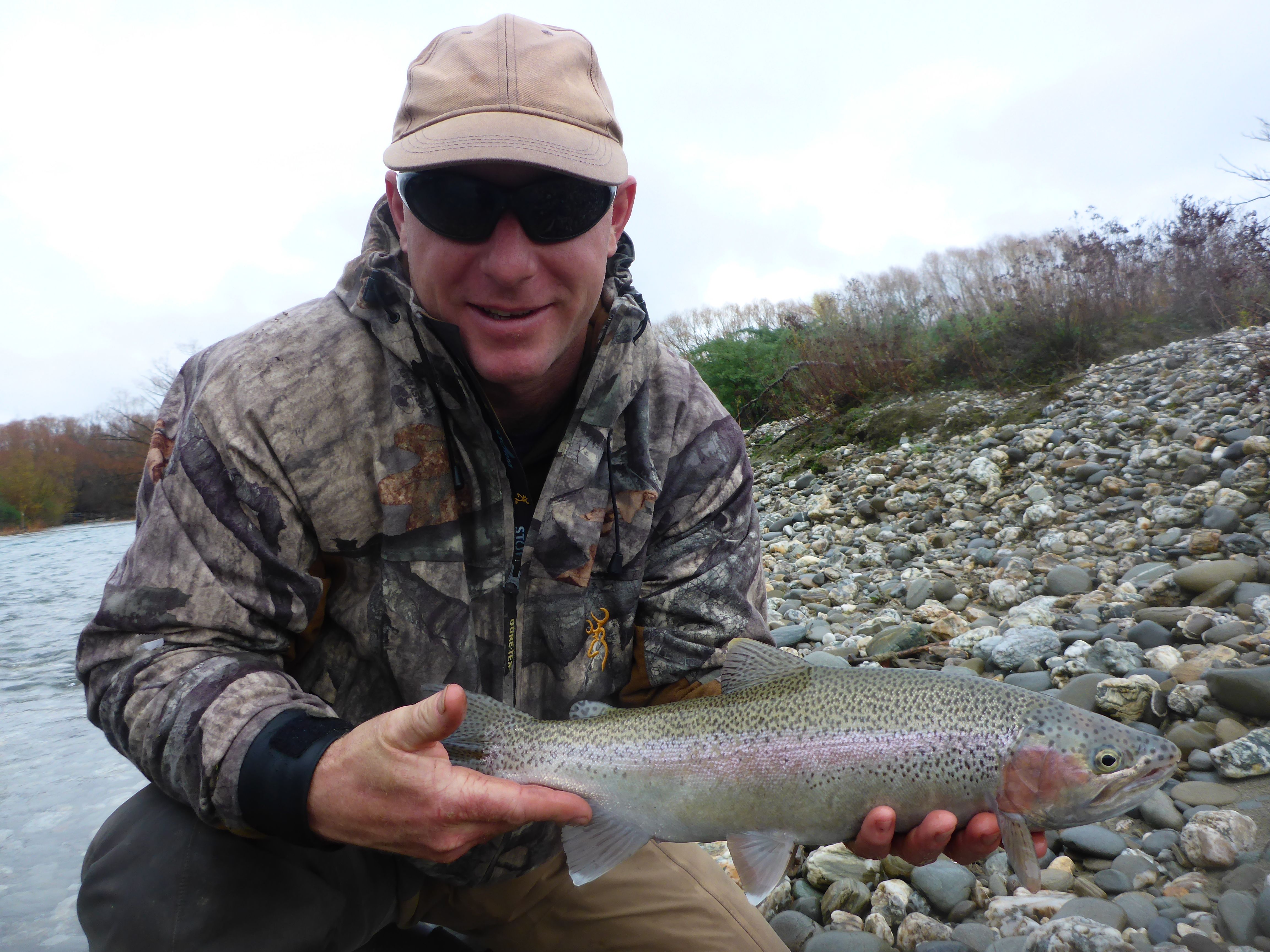 Shotgun-Kevin with a nice feisty May rainbow!