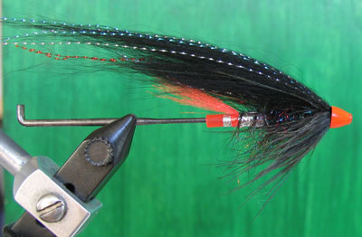 Finished fly from the side