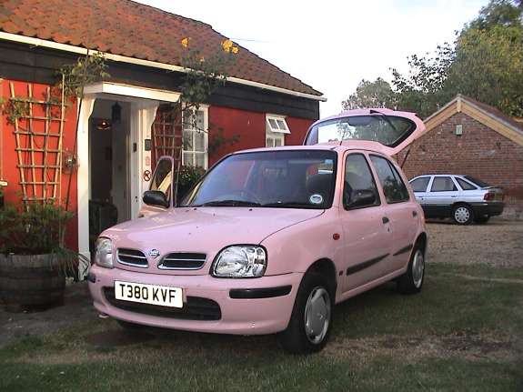 plunder1.jpg - This hot thing will be our transport for the next week. That's no trick of the light either, this car really is that small.I haven't told Lars yet; I thought I'd surprise him with it.