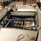 The boat gets some attention to make a) a lockable cabinet and b) a bed!