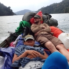 Boat ride around Tasik Temenggor. Thank you Paul!